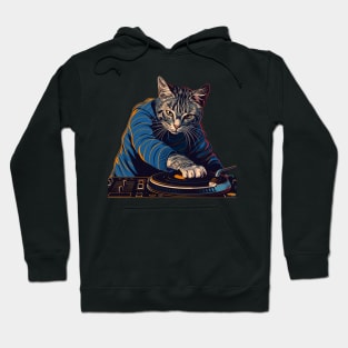 Cat DJ Rhythm Hoodie